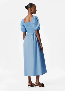 Midikleid mit Puffärmeln