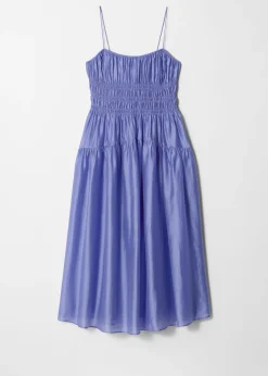 Midikleid mit Raffungen