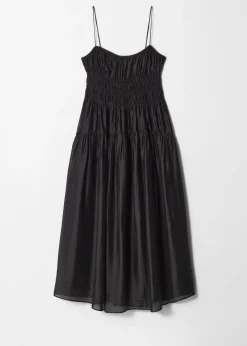Midikleid mit Raffungen