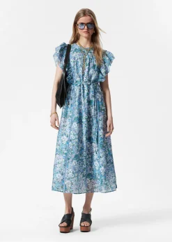 Midikleid mit Rüschen