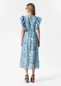 Midikleid mit Rüschen