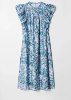 Midikleid mit Rüschen