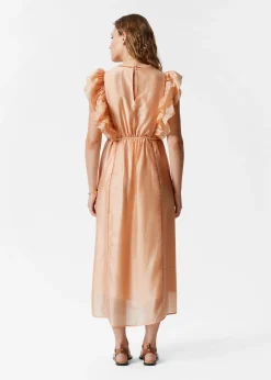 Midikleid mit Rüschen