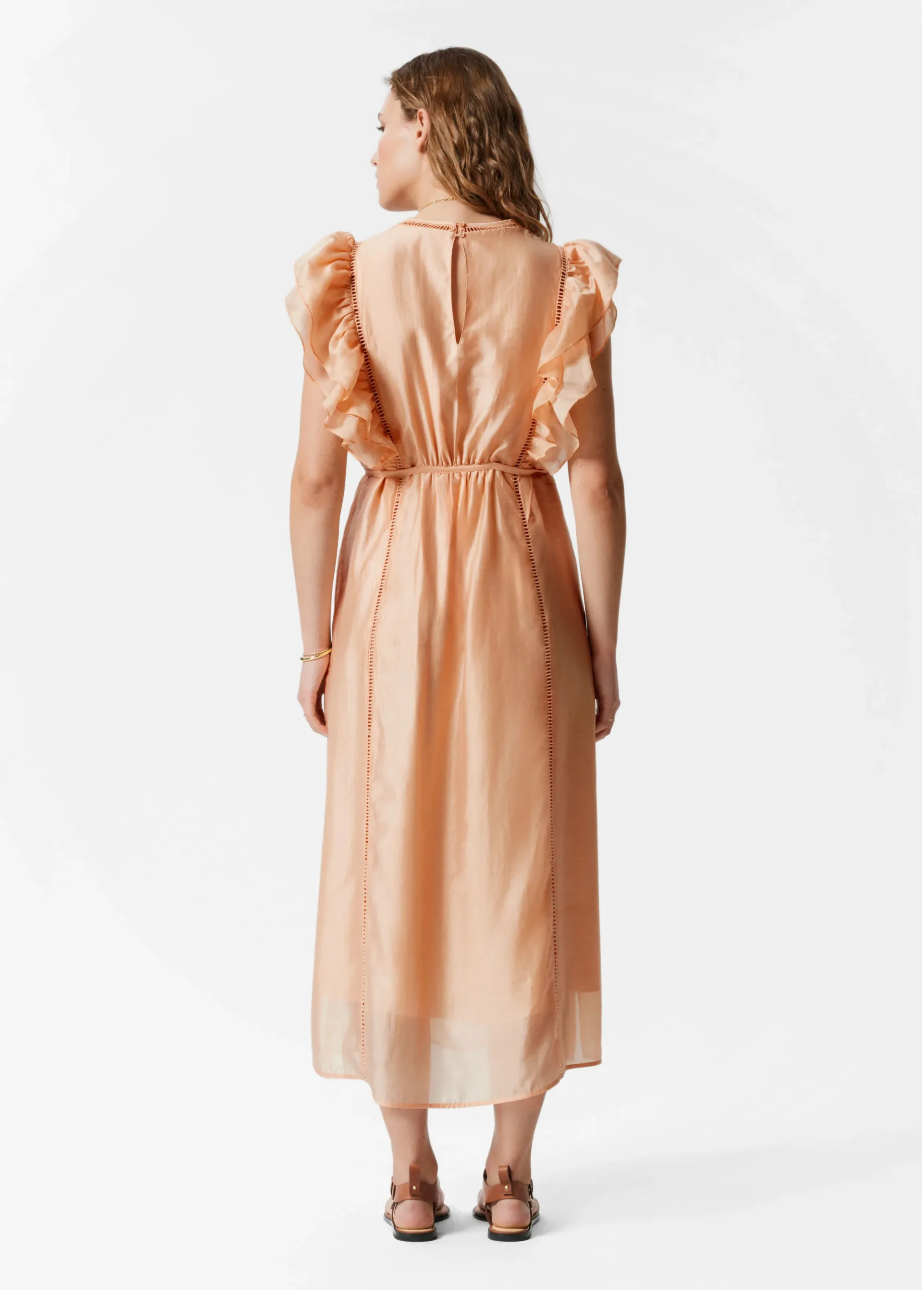 Midikleid mit Rüschen