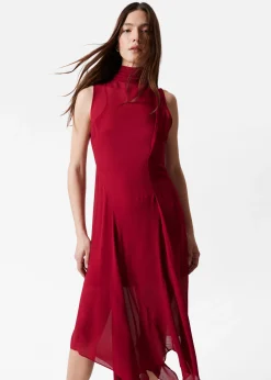 Midikleid mit Schal