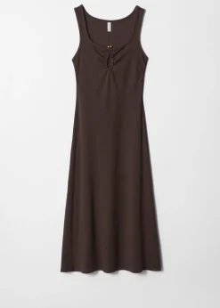 Midikleid mit Schnallendetail