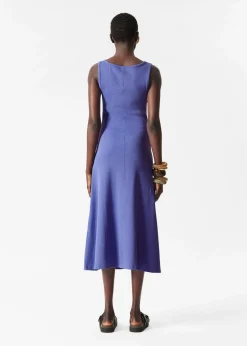 Midikleid mit Schnallendetail