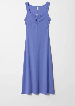 Midikleid mit Schnallendetail