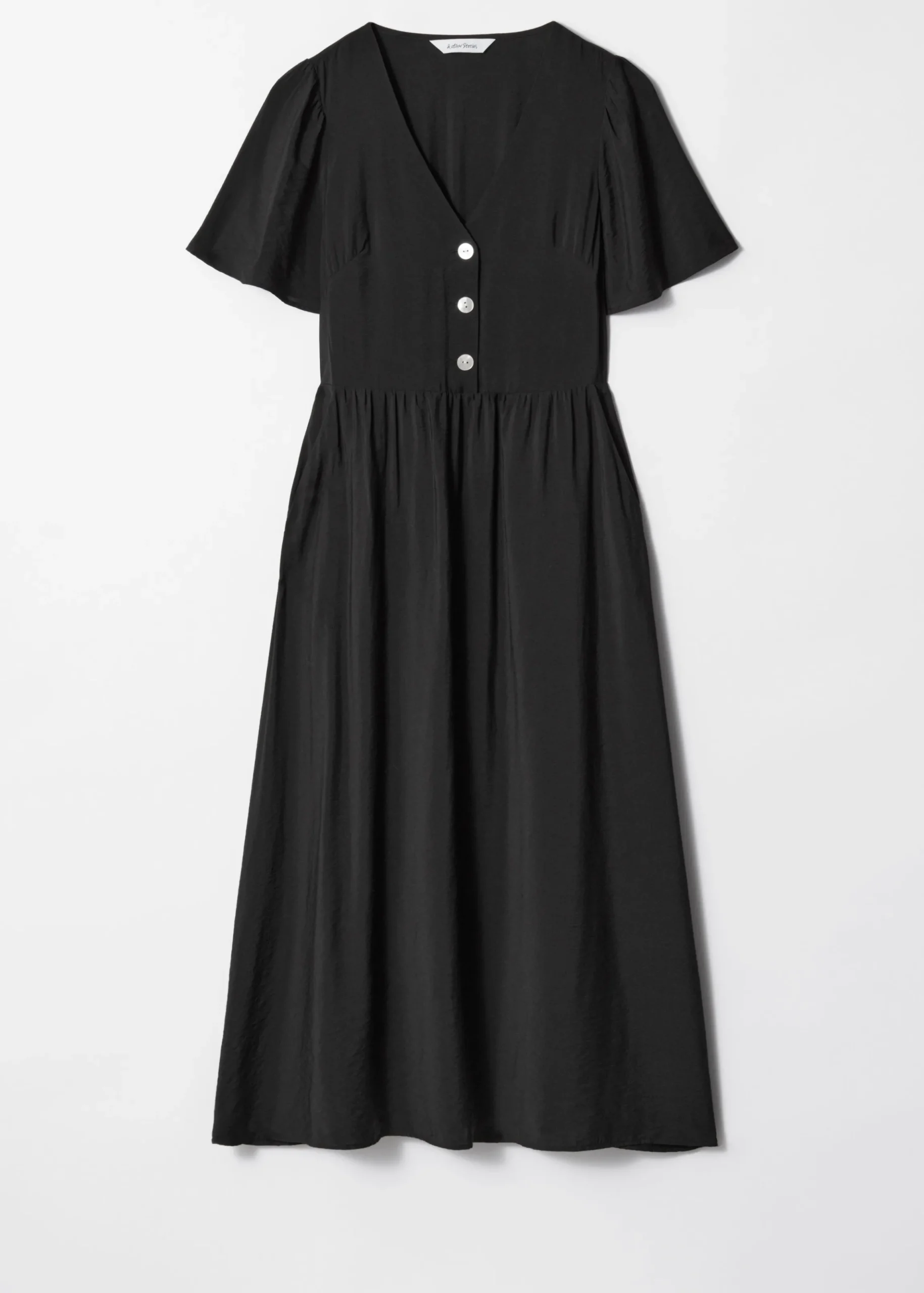 Midikleid mit V-Ausschnitt
