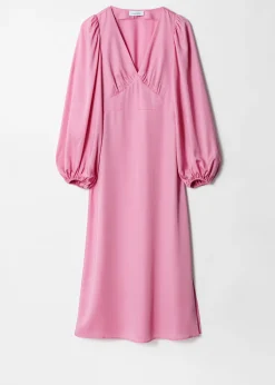 Midikleid mit V-Ausschnitt