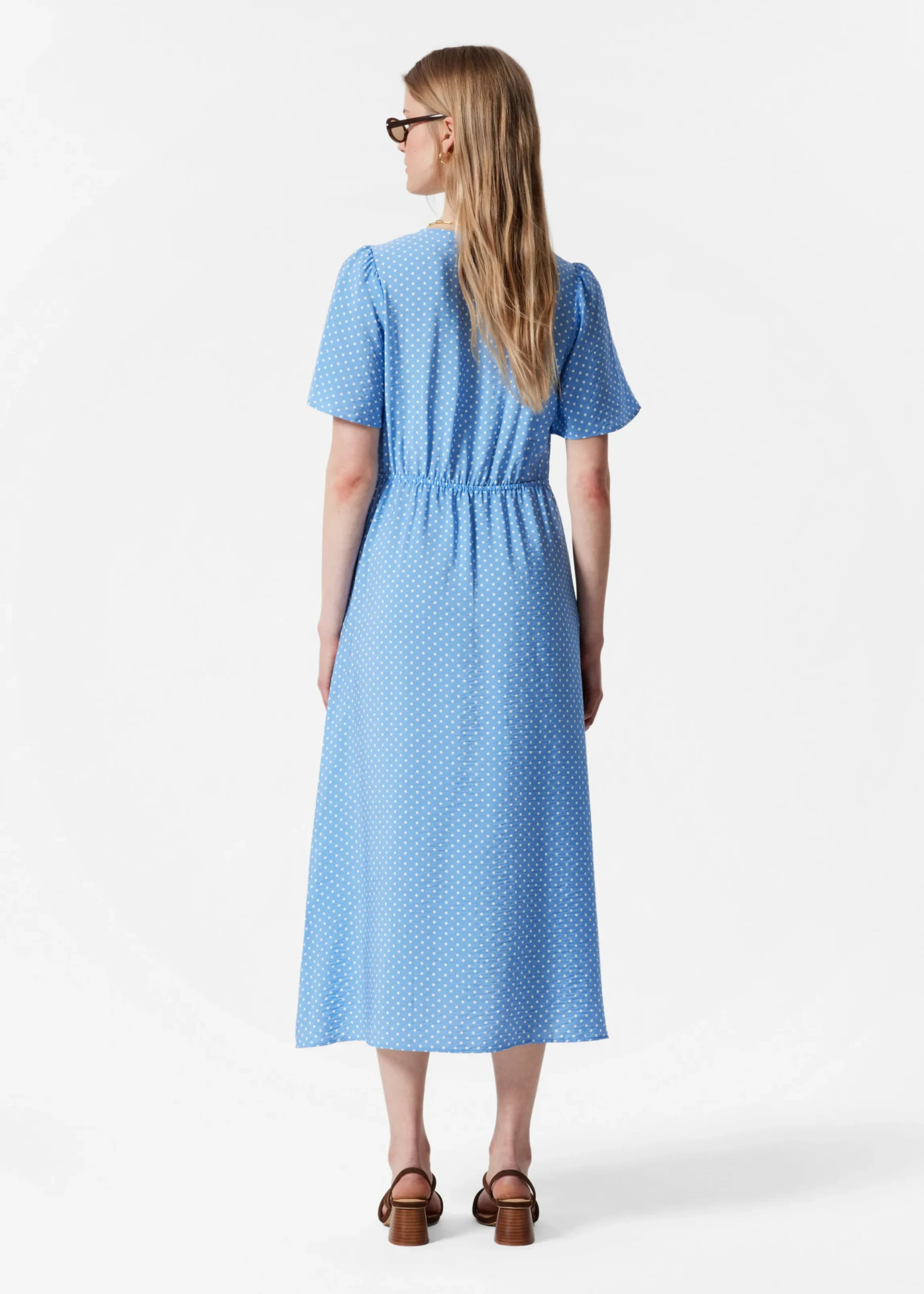 Midikleid mit V-Ausschnitt