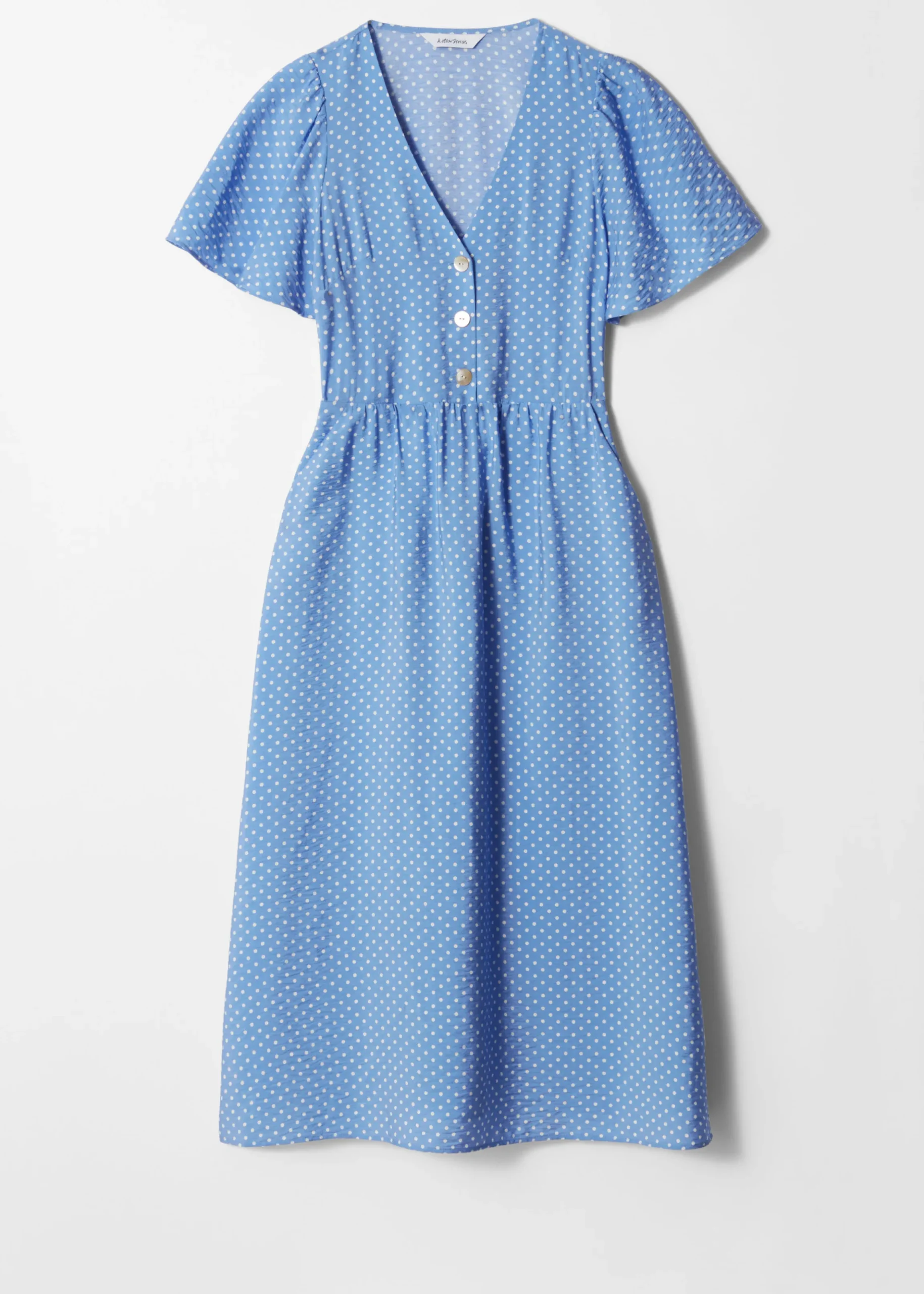 Midikleid mit V-Ausschnitt
