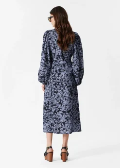 Midikleid mit V-Ausschnitt