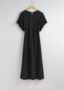 Midikleid mit Volantärmeln