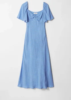 Midikleid mit Volantärmeln