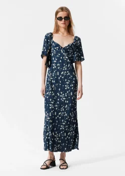 Midikleid mit Volantärmeln