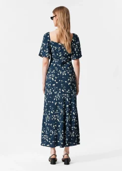 Midikleid mit Volantärmeln