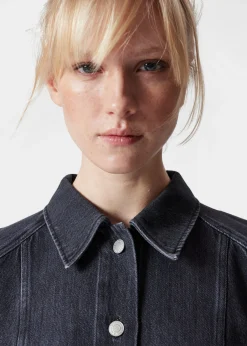 Mini-Hemdkleid aus Denim