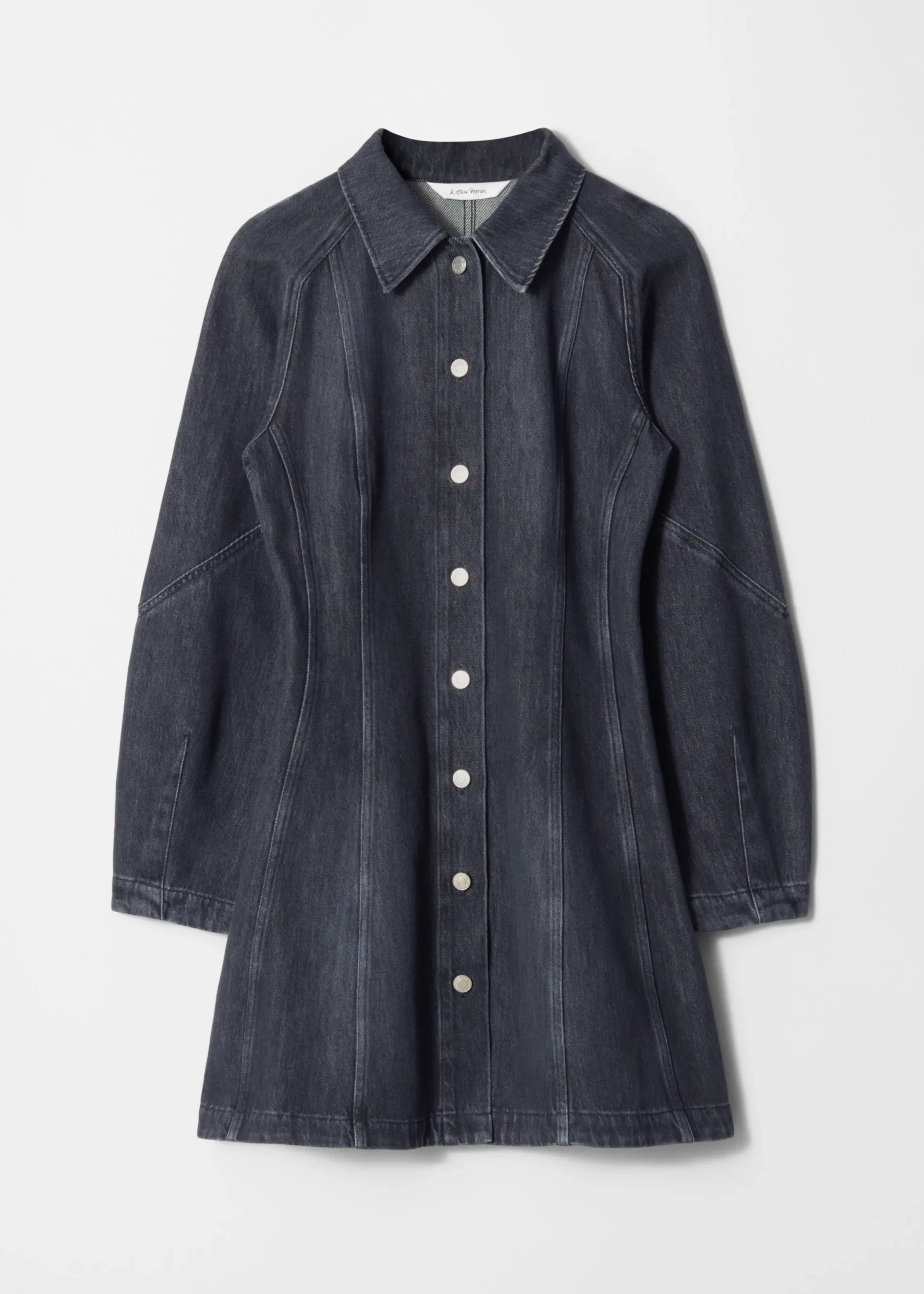 Mini-Hemdkleid aus Denim