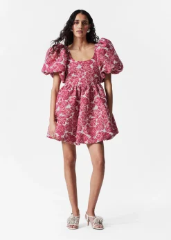 Minikleid mit Ballonärmeln