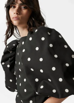 Minikleid mit Puffärmeln