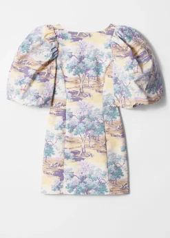 Minikleid mit Puffärmeln