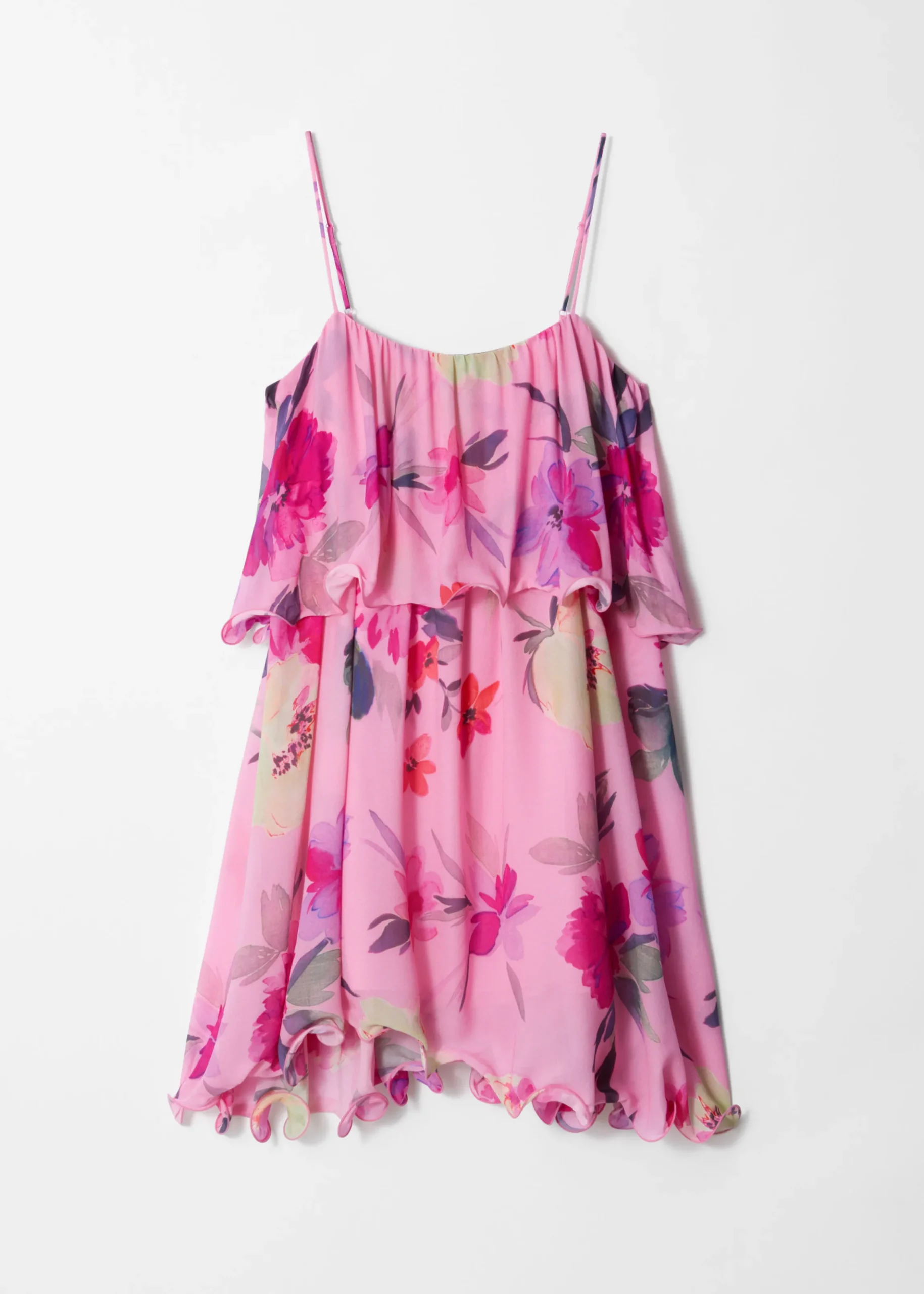 Minikleid mit Rüschen