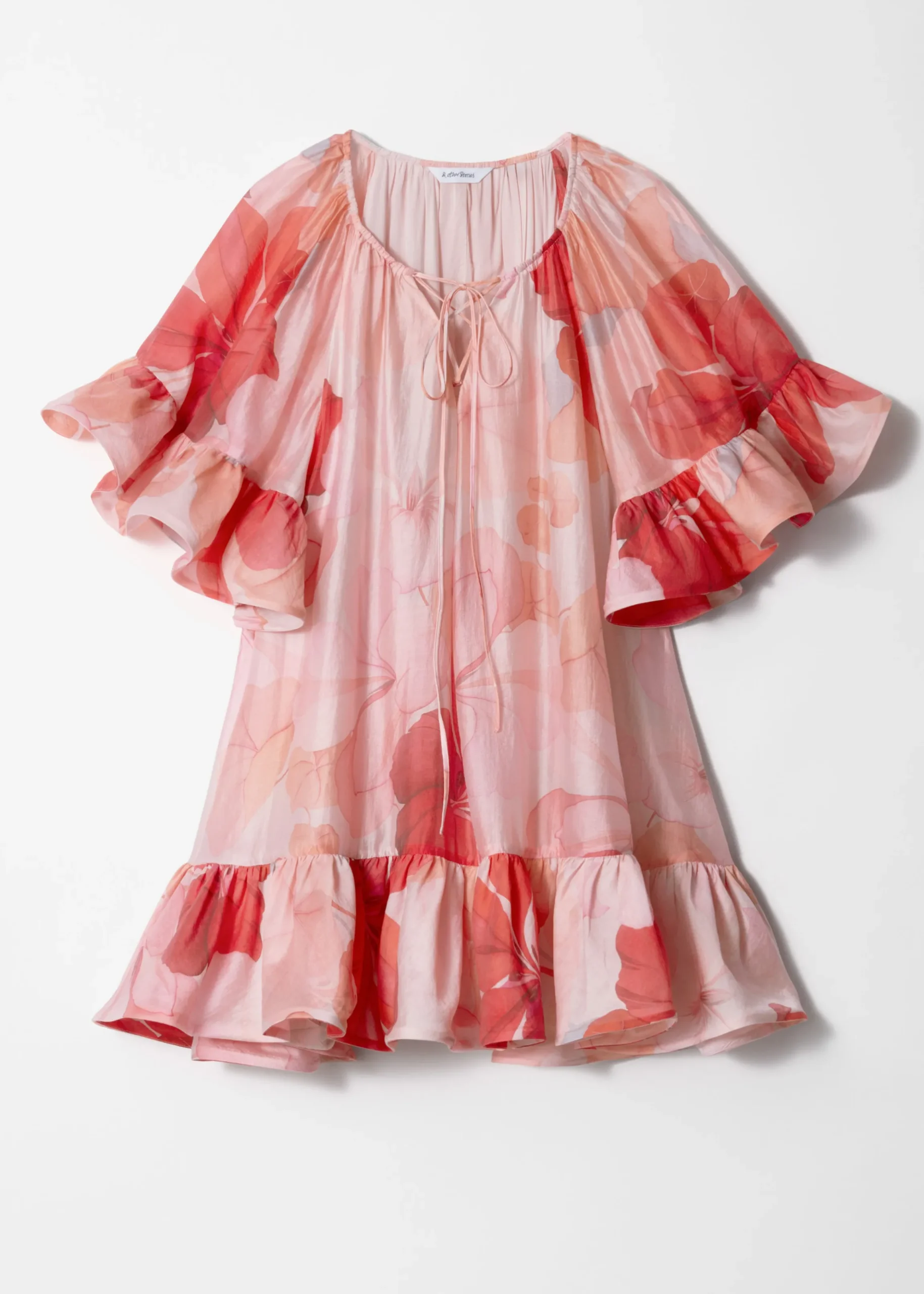 Minikleid mit Rüschen