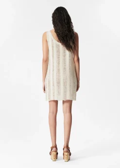 Mini-Strickkleid mit Perlen