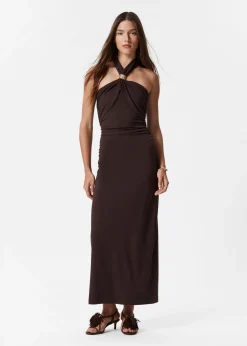 Neckholder-Midikleid
