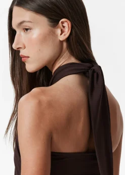 Neckholder-Midikleid