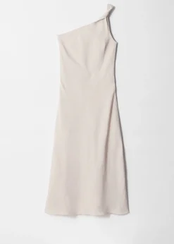 One-Shoulder-Midikleid