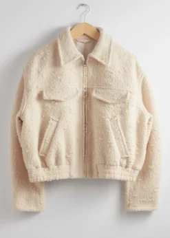 Oversized-Jacke mit Reißverschluss