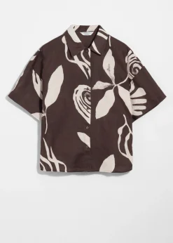 Oversized-Leinenhemd