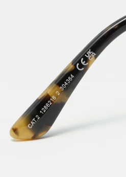 Oversized-Sonnenbrille mit überkreuztem Rahmen