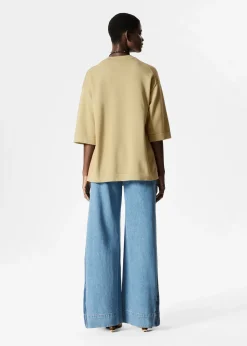 Oversized-T-Shirt aus Strick
