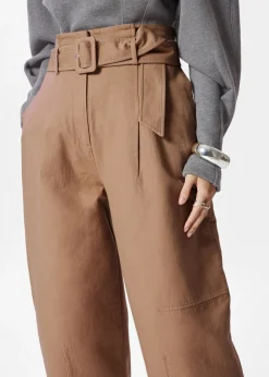 Paperbag-Hose mit Gürtel
