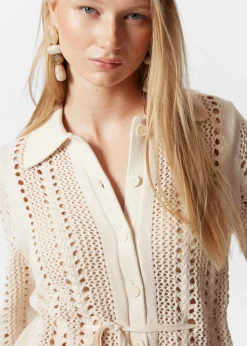 Pointelle-Strickjacke