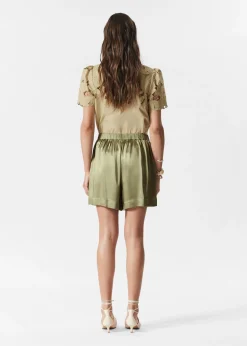 Pull-on-Shorts aus Satin