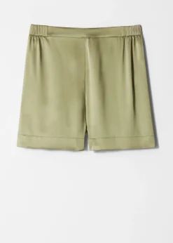 Pull-on-Shorts aus Satin