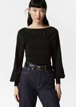 Pullover mit Raffungen