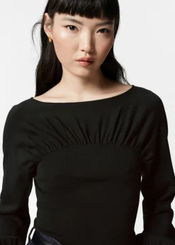Pullover mit Raffungen