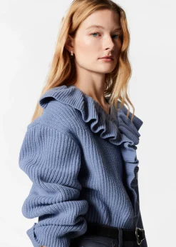 Pullover mit Rüschen