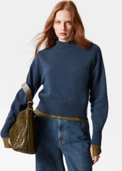 Pullover mit Stehkragen