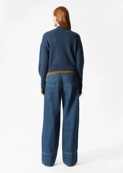 Pullover mit Stehkragen