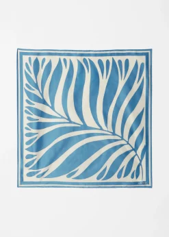 Quadratisches Halstuch mit Blattprint