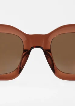 Rechteckige Sonnenbrille aus Acetat