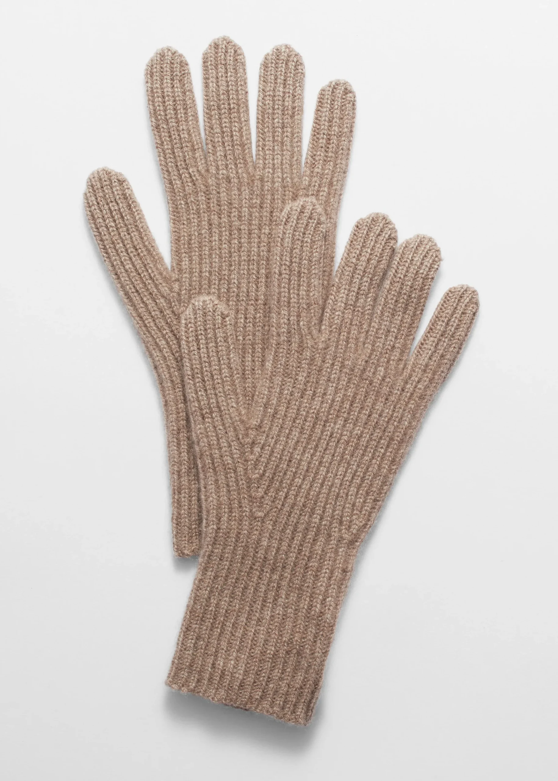Rippstrickhandschuhe aus Kaschmir