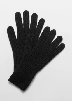 Rippstrickhandschuhe aus Kaschmir