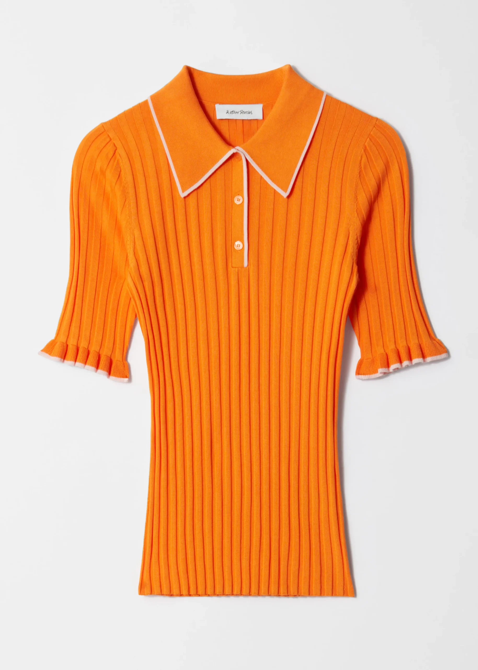Rippstrick-Poloshirt